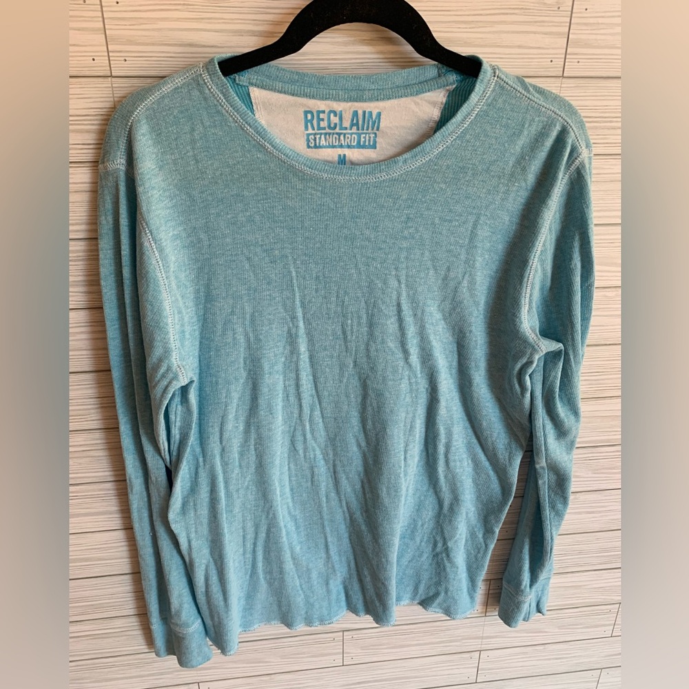 Reclaim Light Teal Crewneck Sweater